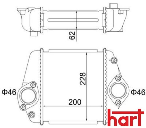 Hart 621407 ladeluftkühler - hart,