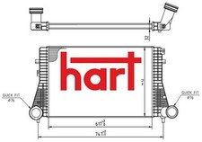 HART 607412 Ladeluftkühler